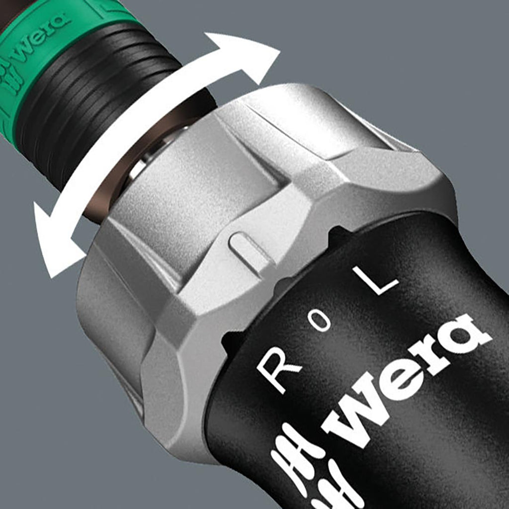 WERA - 5051040001 Kraftform Kompakt 60 Ra Ratchet Screwdriver & Long PZ, Ph, TX, Hex Bits, 051040