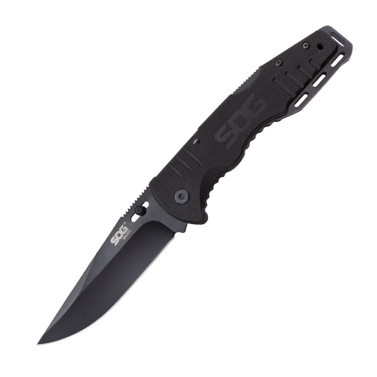 SOG FF11CP Salute Clip Point Folding Knife with G10 Grips