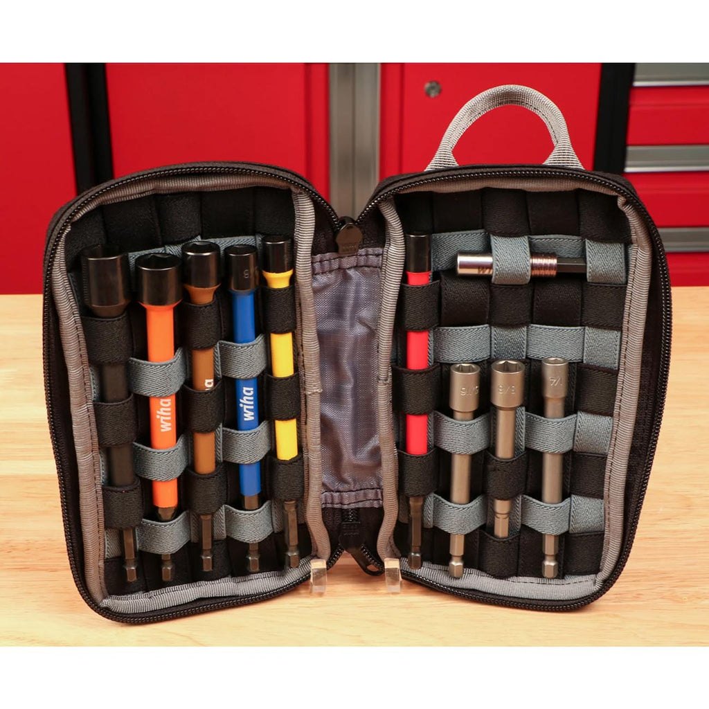 Wiha 91472 Cordura Utility Organizer Zipper Tool Pouch