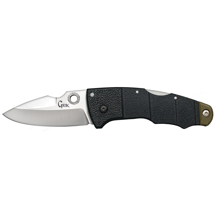 Cold Steel 28E Grik 3″ Folding Pocket Knife – AUS-8A Spear Point Blade with Tri-Ad Lock & Ambidextrous Clip