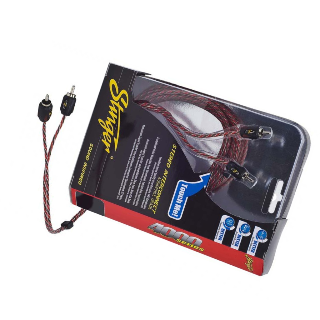 Stinger SI4217 17-Foot 2-Channel 4000 Series Interconnect RCA Cable Wire Red