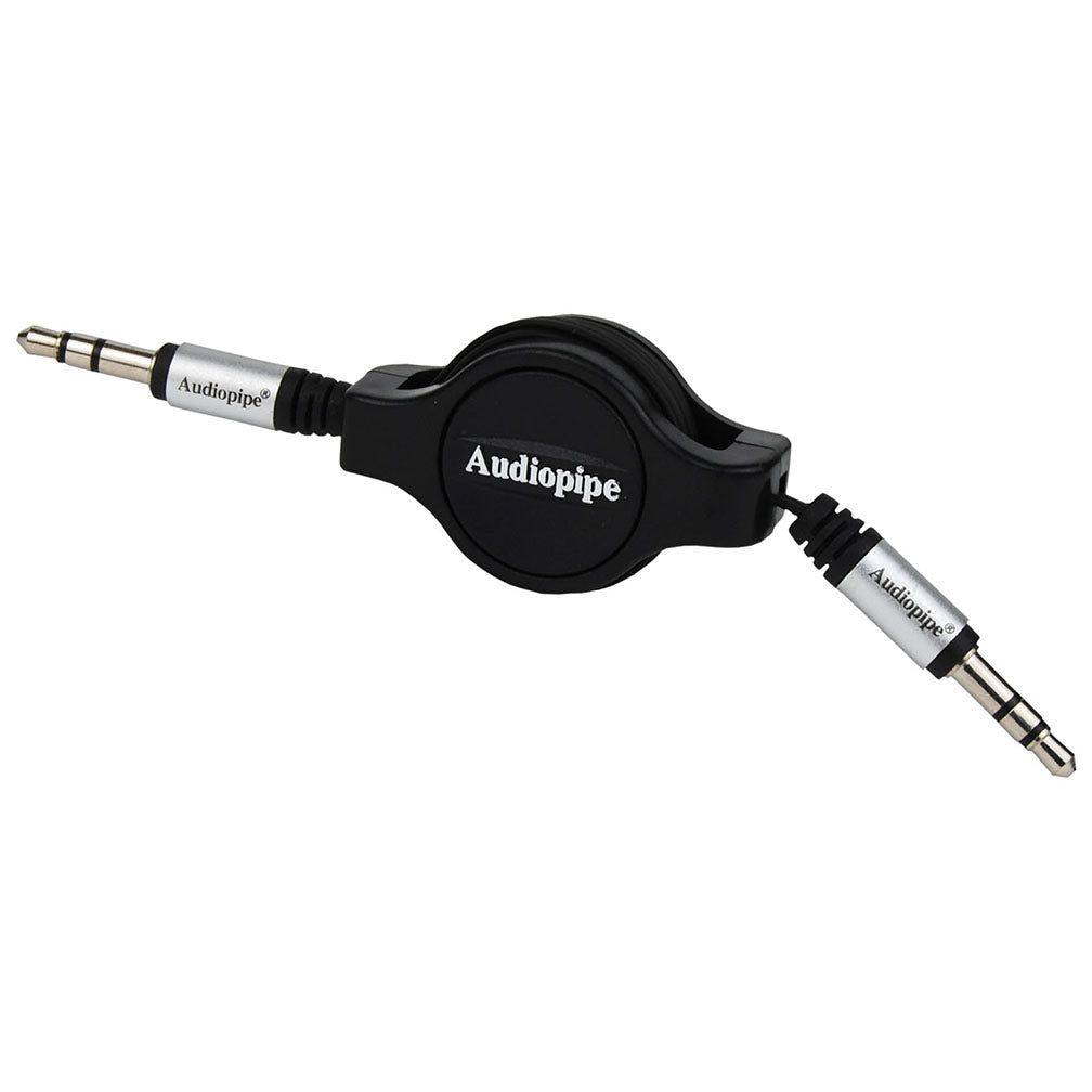 Audiopipe AIQR35353 3.5 To 3.5 Jack Plug 6 Ft Retractable