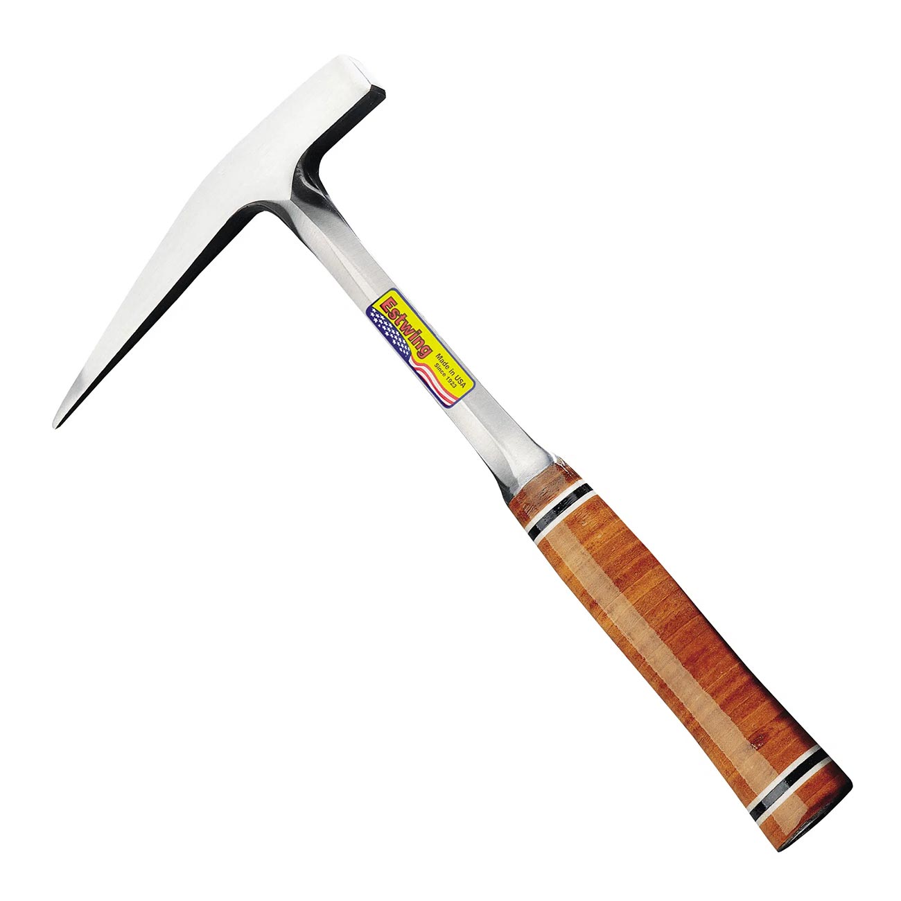 Estwing 13 oz. Lightweight Smooth Face Rock Pick – Leather Grip - E13P