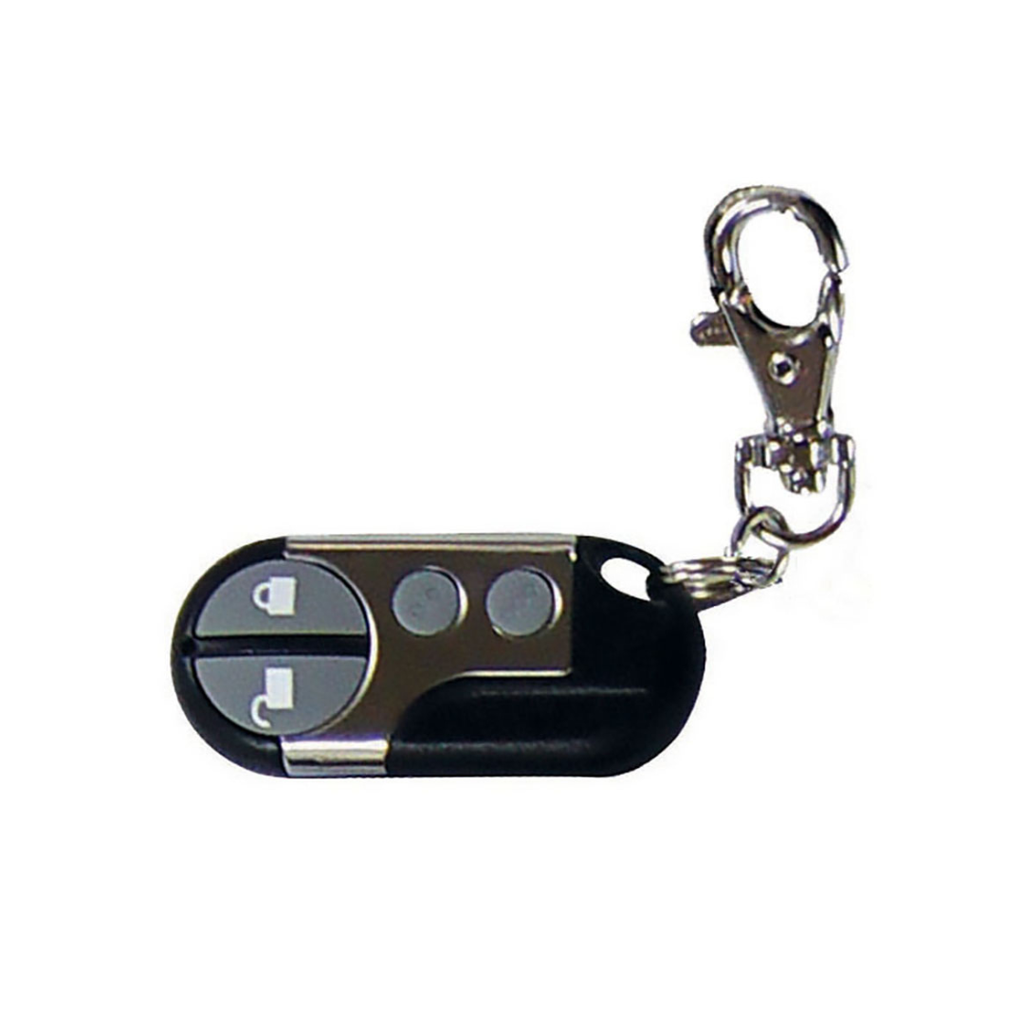 K-9 449-01 1-Way Replacement Remote Transmitter – 4-Button Keyless Alarm Remote for K-9 / Omega Alarm Systems