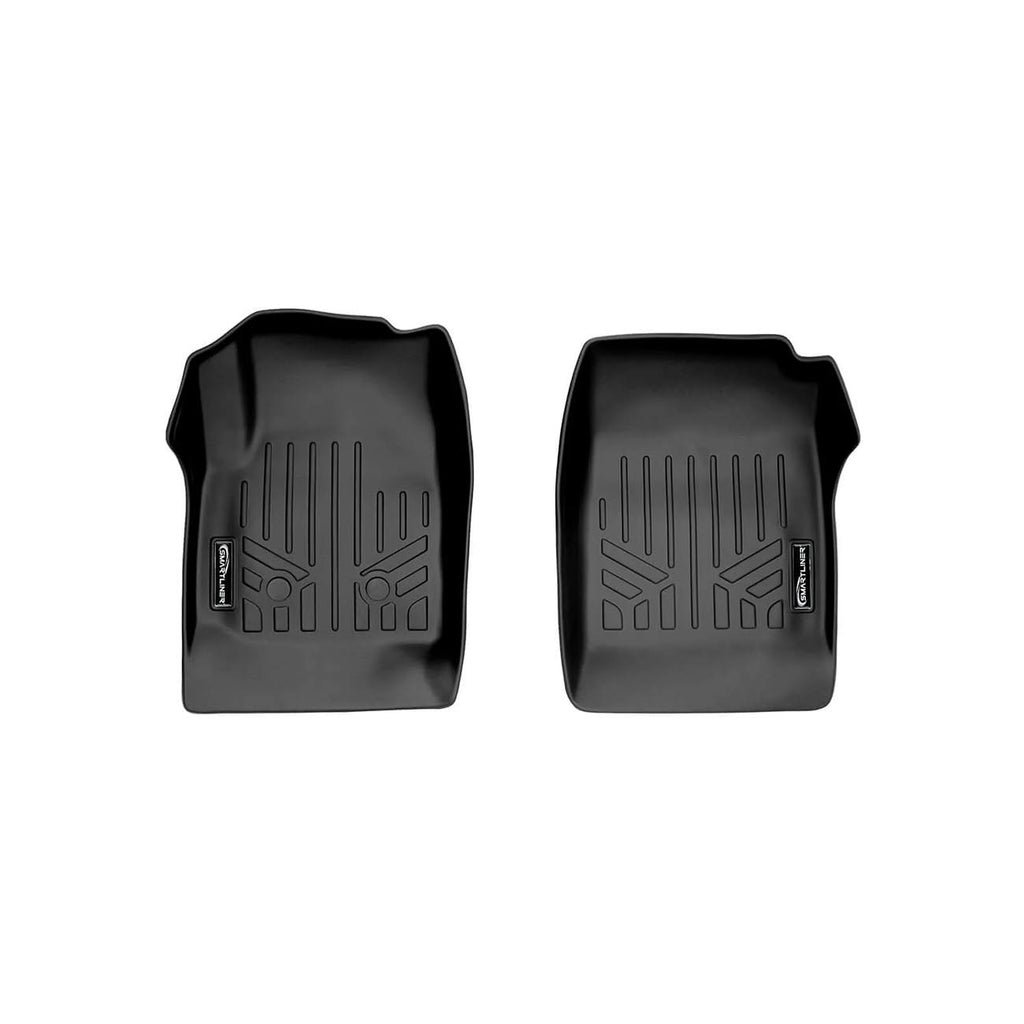 SMARTLINER SA0164B0164 Floor Liners Front & 2nd Row for 2015–2022 Chevy Colorado & GMC Canyon Crew Cab – All Weather Custom Fit, Black