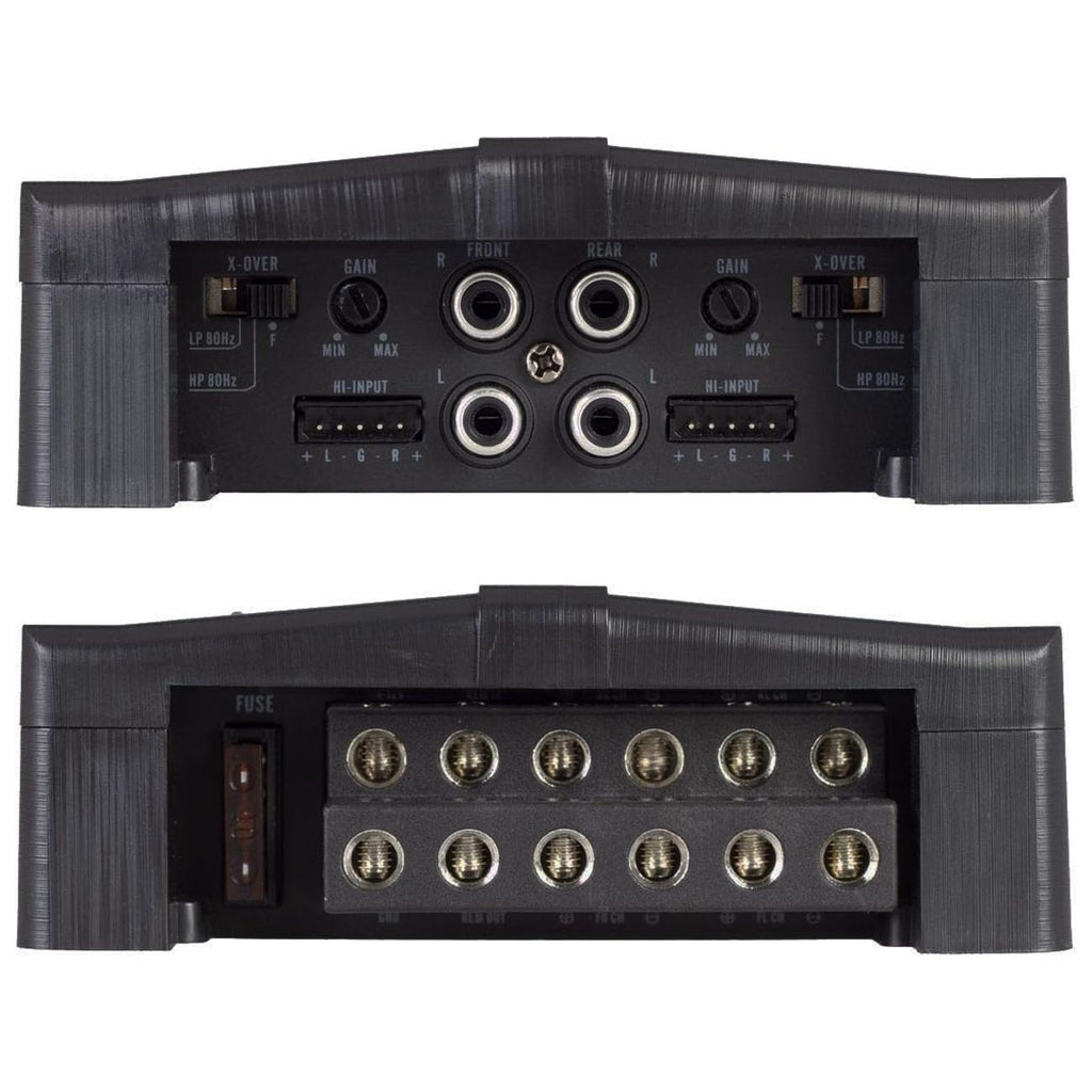 Power Acoustik RZ43000D 4-Channel Compact Car Amplifier – 1500W RMS / 3000W Max