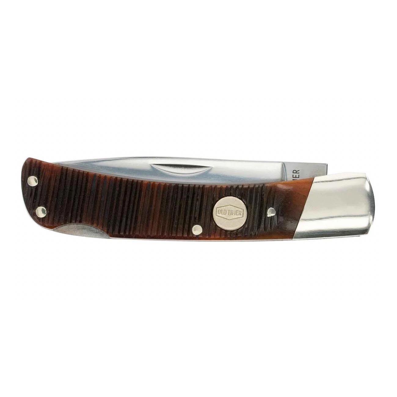 Old Timer Generational USA Series 5OTG Bruin Traditional Lockback Pocket Knife with Stainless Steel Drop Point Blade, Bone Handle, for Hunting, Everyday Carry, Camping, and Outdoors, One size, TBD