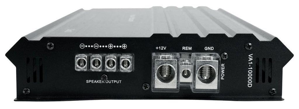 Power Acoustik VA1‑10000D 10,000 W Max Class D Monoblock Subwoofer Amplifier – Single Channel Bass Power Amp