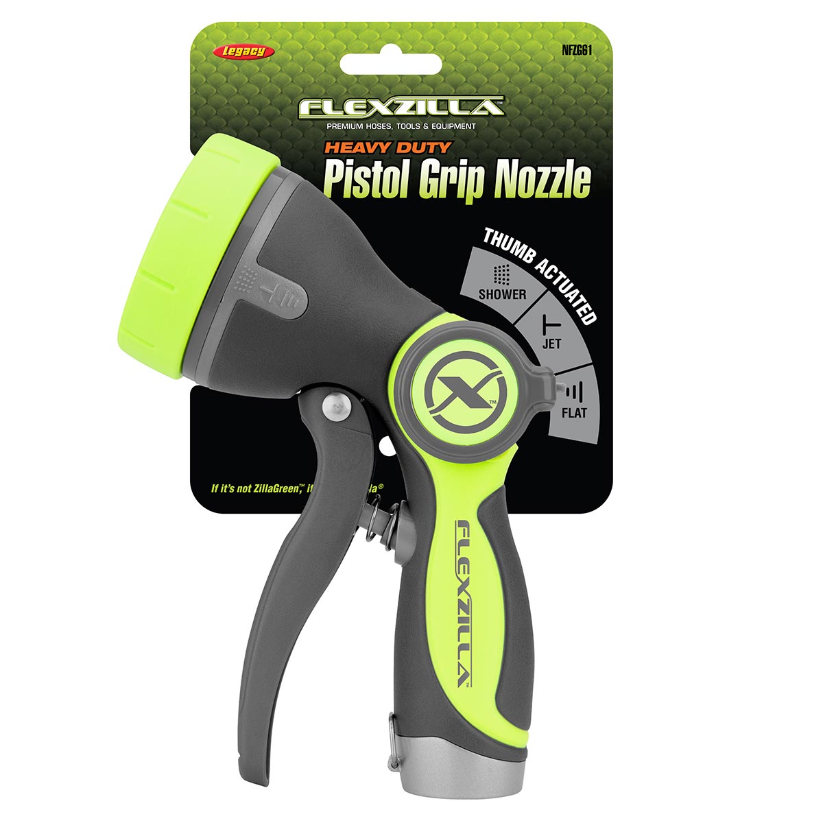 Flexzilla Heavy Duty Pistol Grip Garden Hose Nozzle Sprayer with Comfortable Grip & Durable Construction
