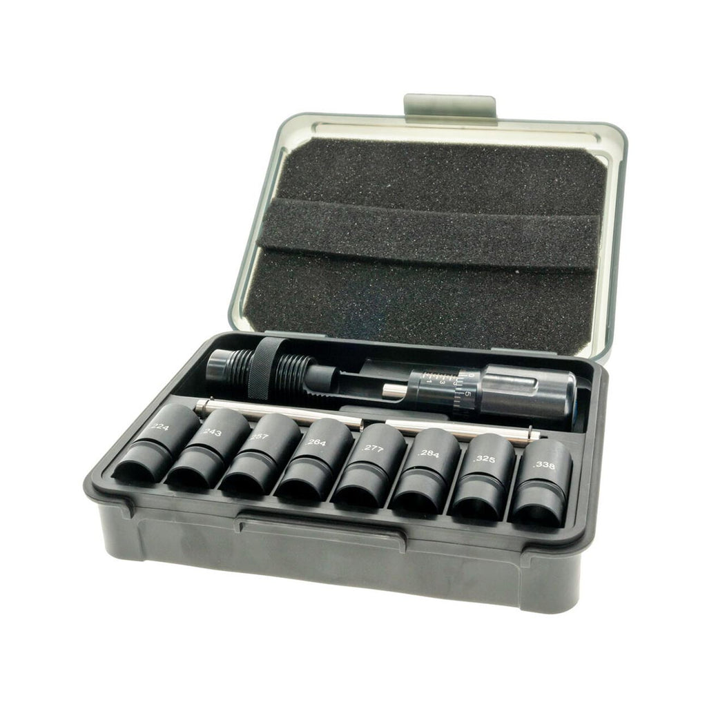 Frankford Arsenal Universal Bullet Seating Die for .224 to .338 Caliber with Micrometer Stem and Storage Case for Reloading, Black