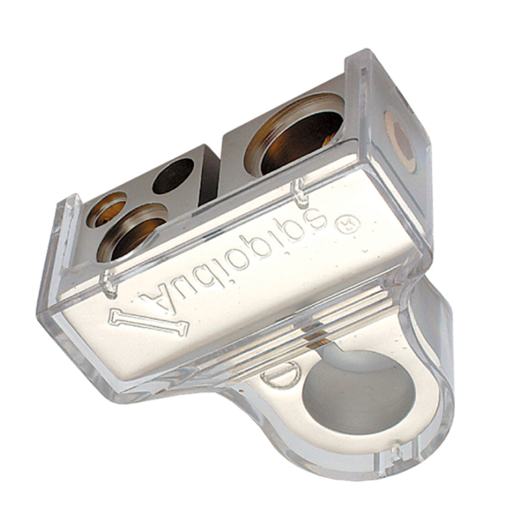 Audiopipe BTP705P Positive Battery Terminal – Platinum Finish, Multi-Feed Car Audio & Power Connection, Corrosion-Resistant