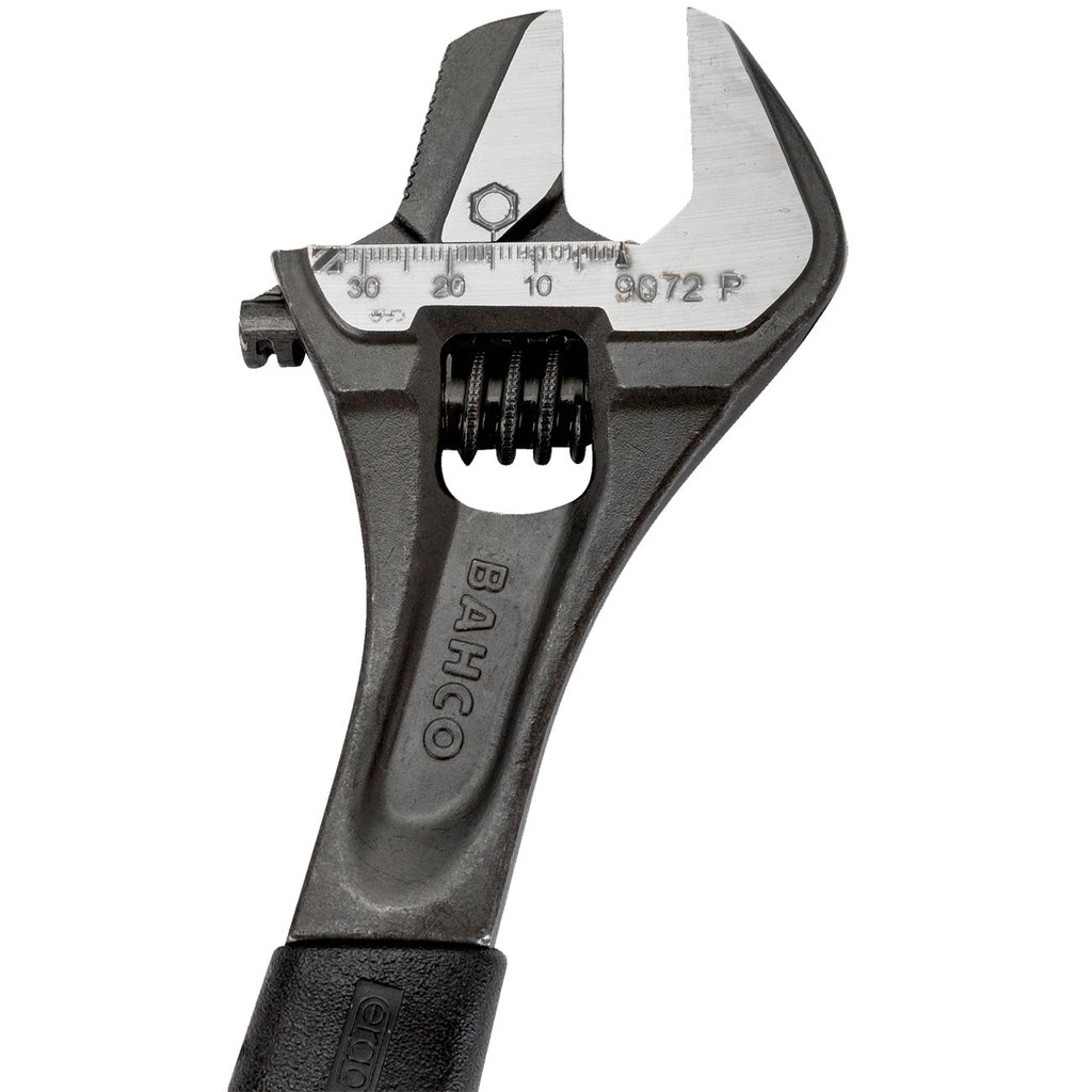 Bahco BAH9073RPUS 12″ ERGO™ Central Nut Adjustable Wrench – Rubber Handle, Reversible Jaw