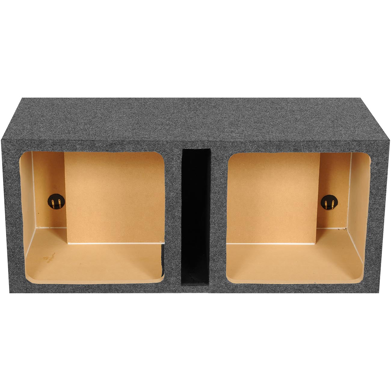 QPower QHD215VSQ Dual 15″ Square Slot-Ported Heavy Duty Empty Subwoofer Enclosure – High SPL Woofer Box