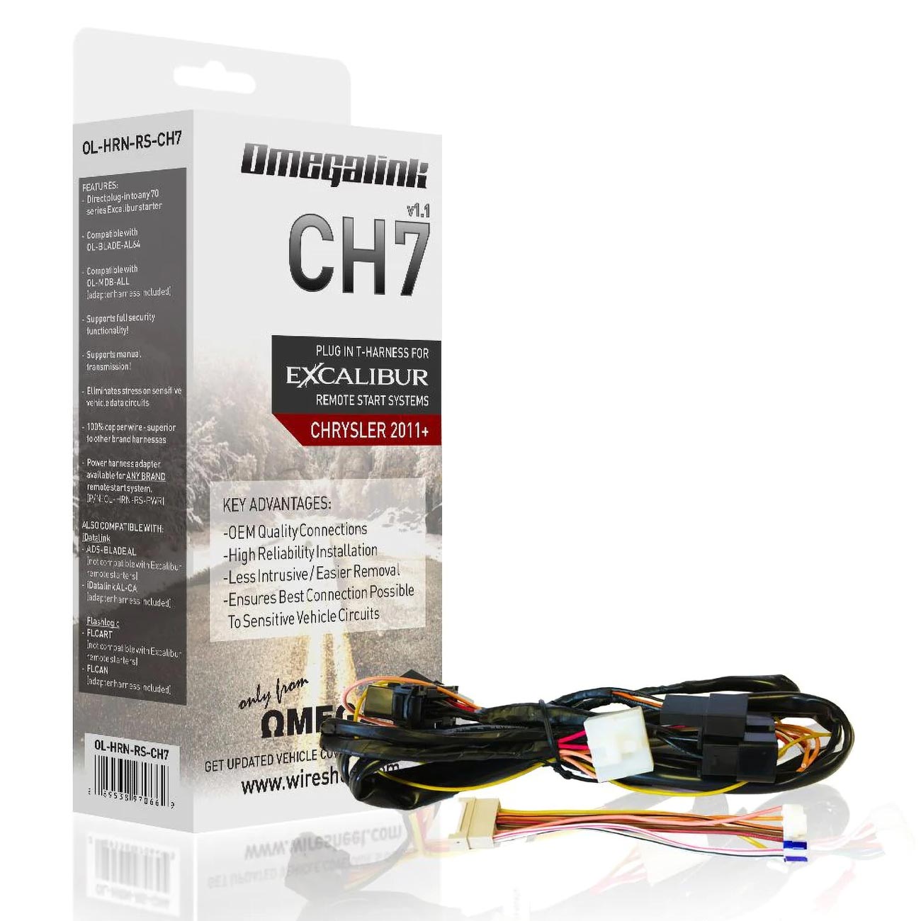 EXCALIBUR ALARMS OL-HRN-RS-CH7 Excalibur Plug&Play Harness Covers 198 Chrysler/Dodge/Jeep/Ram/SRT Vehicles
