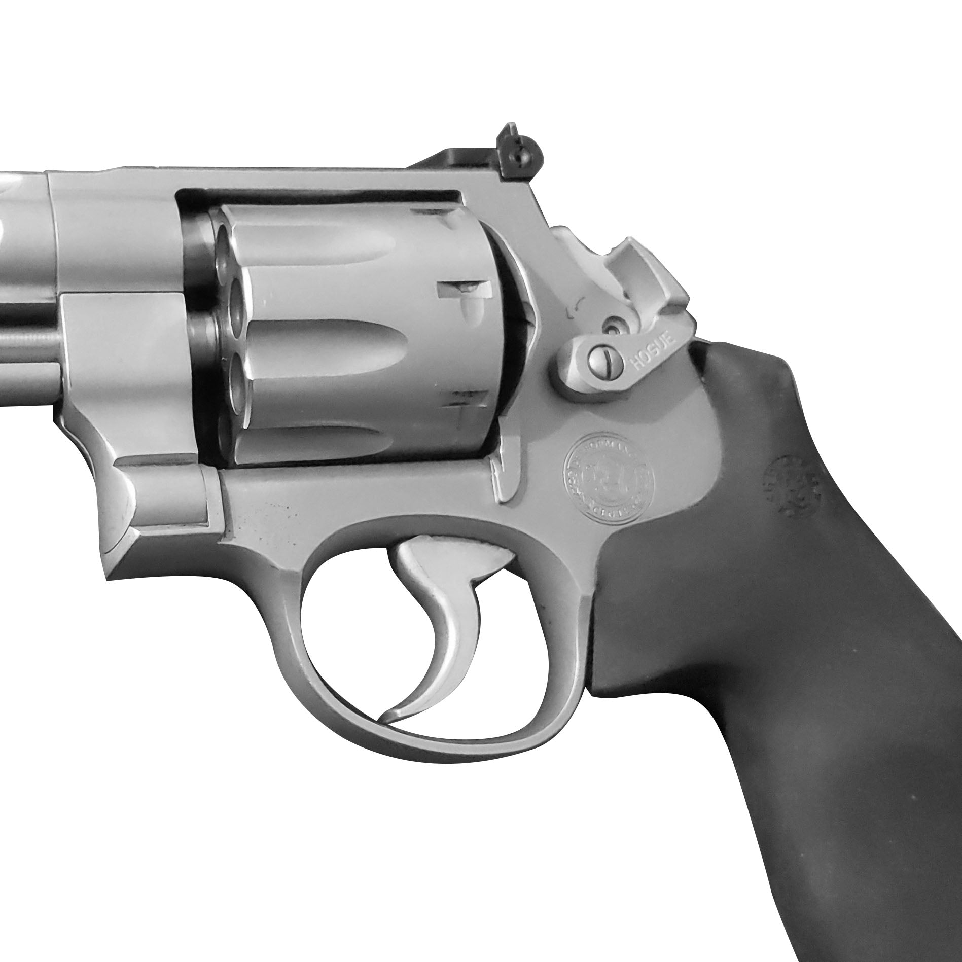 Hogue S&W Revolver Extended Cylinder Release, Short, Stainless Steel - 00684