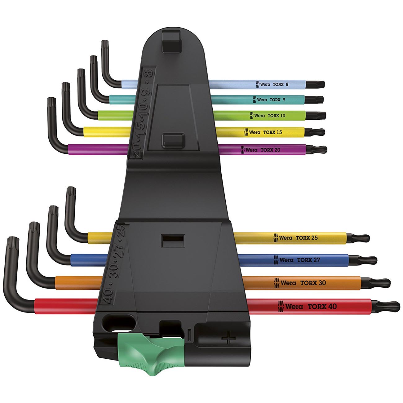 Wera Tools 05073599001 967 SPKL/9 TX BO SB L-Key Set Tamper-Proof TORX Screws, One Size, Multi