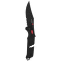 SOG Trident at Ambidextrous Professional Partially Serrated Folding Knife | Heat-Treated CRYO D2 Stainless Steel Blade, Black/Red
