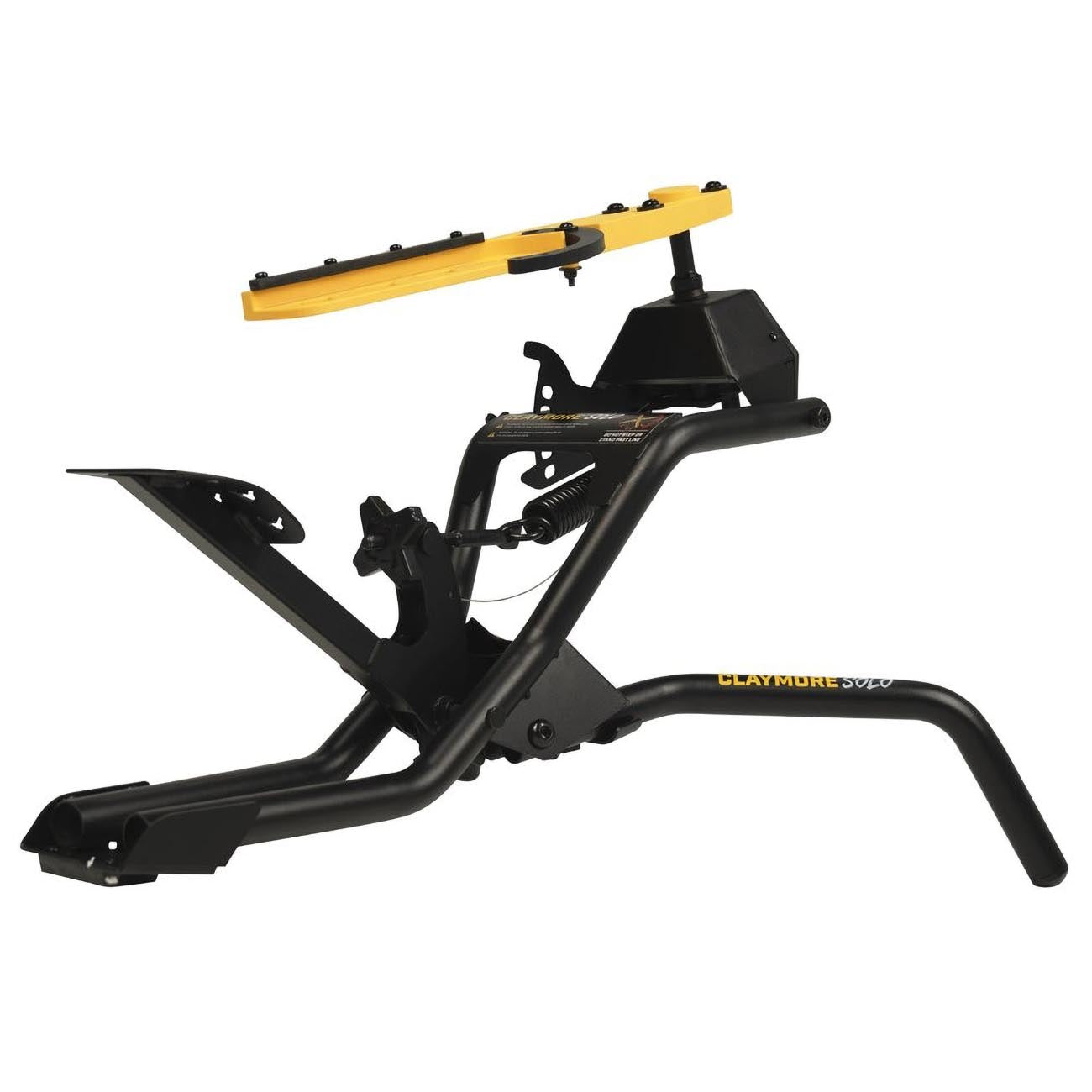 Caldwell Claymore Solo Clay Thrower with Foot Pedal, Angle Adjustment, and Auto Resetting Arm for Clay Shooting, Shooting Sports, Hunting