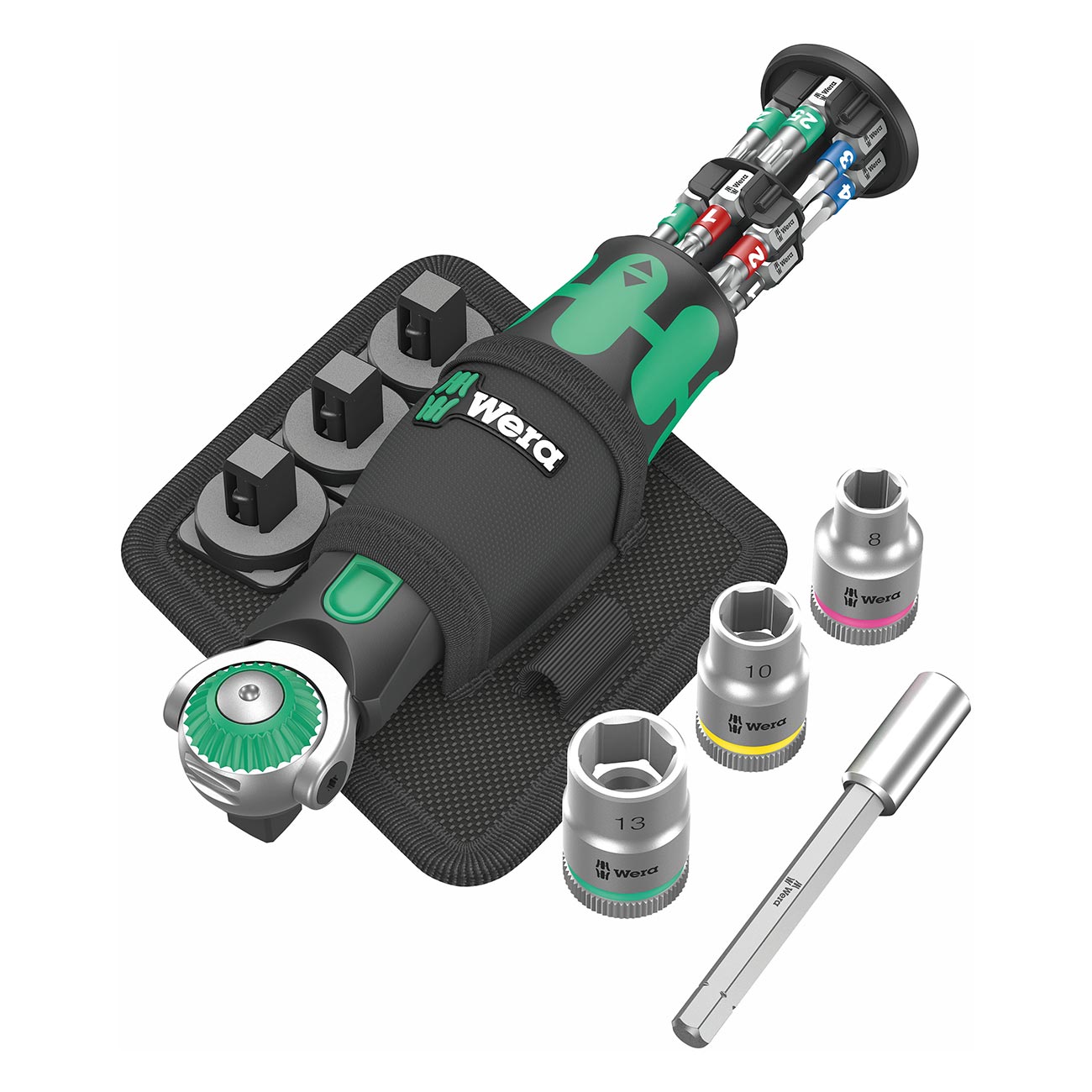 Wera 05004281001 Pocket 3/8″ Drive Ratchet Metric Socket & Bit Set – 18-Piece