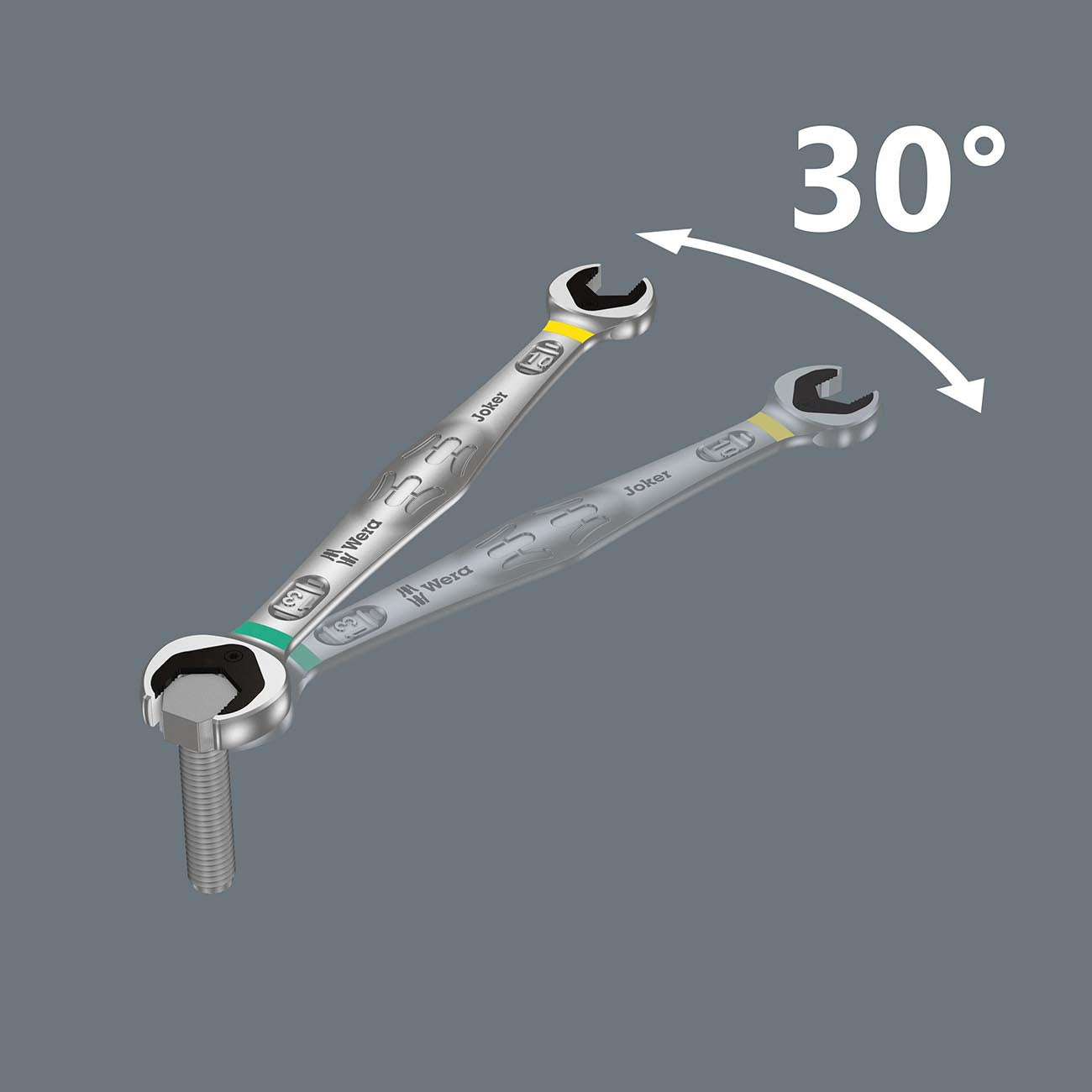 Wera - 5003760001 4013288173010 Double Open-Ended Wrench Joker 10x13x167mm, MULTI