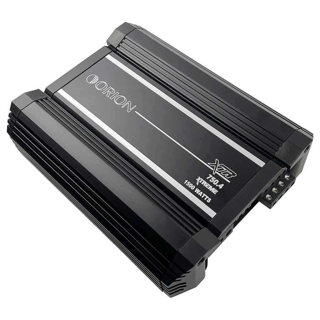 Orion XTR750.4 High Power Class A/B 4-Channel Amplifier, 750W RMS, 2/4 Ohm Stable, HP/LP Crossover, Bass Boost, MOSFET, Bass Knob, Made in Korea