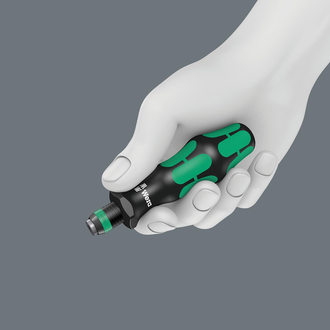 Wera 05073540001 1/4″ Bit-holding Screwdriver Handle with Rapidaptor Quick-Release Chuck