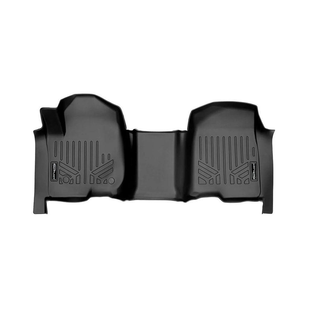 SMARTLINER SA0401B0457 Floor Liners Front & 2nd Row for 2019-2025 Chevy Silverado Crew Cab w/ Transmission Hump – Black