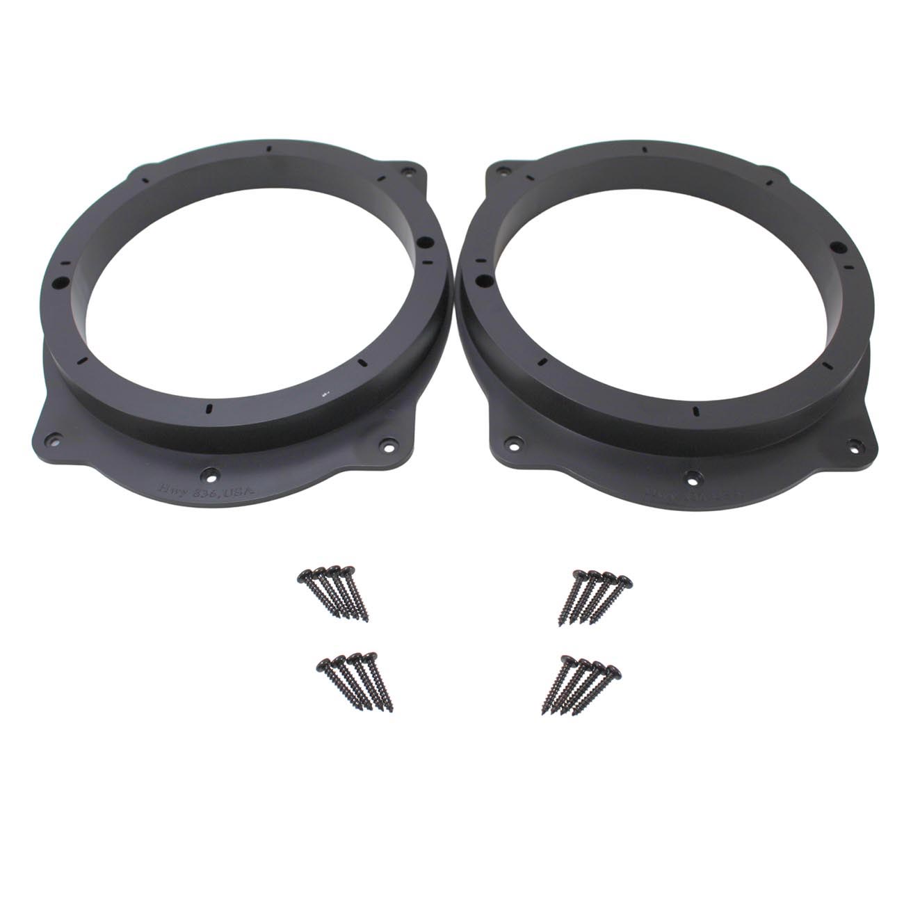 Audiopipe RING-PVCA69-8 Toyota 6×9″ to 8″ Speaker Adapter Rings – PVC Plastic Mounting Spacer Plates Black (Pair)