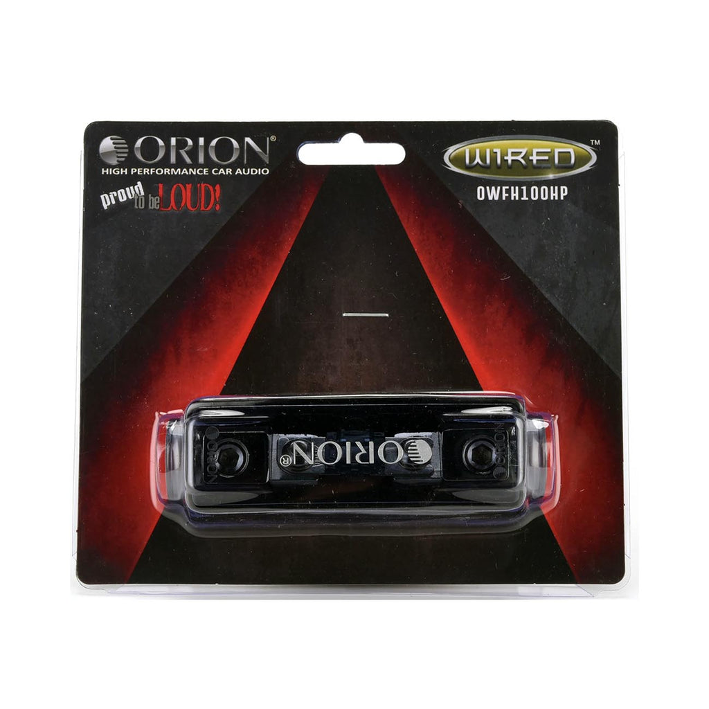 ORION XTR Series OWFH100HP 0/2 Gauge In-Line Mini ANL Fuse Holder W/ 200 Amp Fuse for Car Audio Amplifier