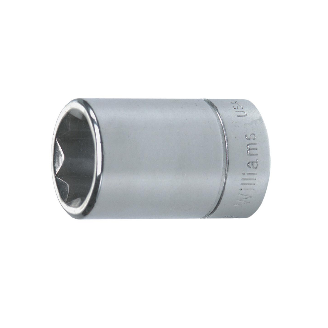Williams JHWBD-816 SuperTorque 3/8-Inch Drive Shallow 8 Point 1/2-Inch Socket with Lobular Openings, Chrome Finish