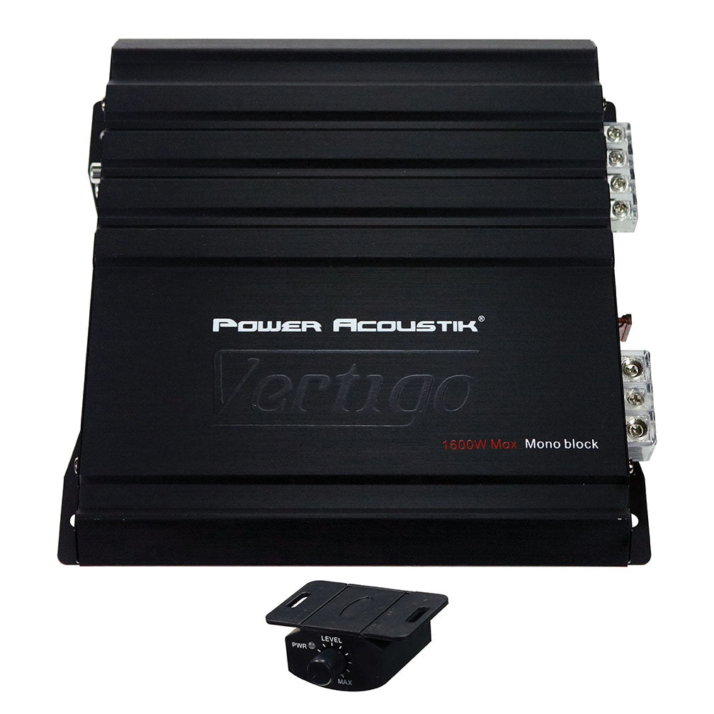 Power Acoustik VA1-1600D Vertigo Series 1,600-Watt Max Monoblock Class D Amplifier