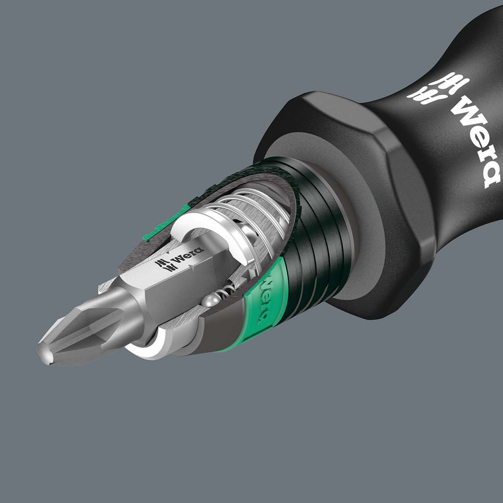 Wera - 5051025001 KK 26 7-In-1 Bitholding Screwdriver with Removable Bayonet Blade (SL/PH/SQ) Silver