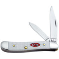 Case WR XX Pocket Knife Sparxx White Jigged Synthetic Peanut Item #60188 - (6220 SS) - Length Closed: 2 7/8 Inches
