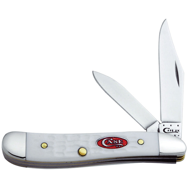 Case WR XX Pocket Knife Sparxx White Jigged Synthetic Peanut Item #60188 - (6220 SS) - Length Closed: 2 7/8 Inches