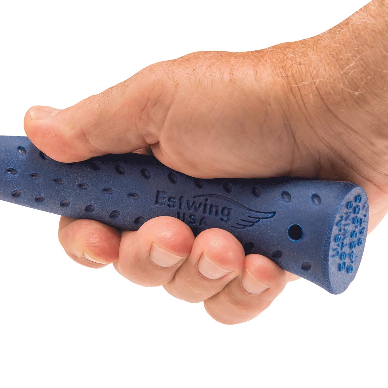 ESTWING Ball Peen Hammer - 8 oz Metalworking Tool with Forged Steel Construction & Shock Reduction Grip - E3-8BP, Blue