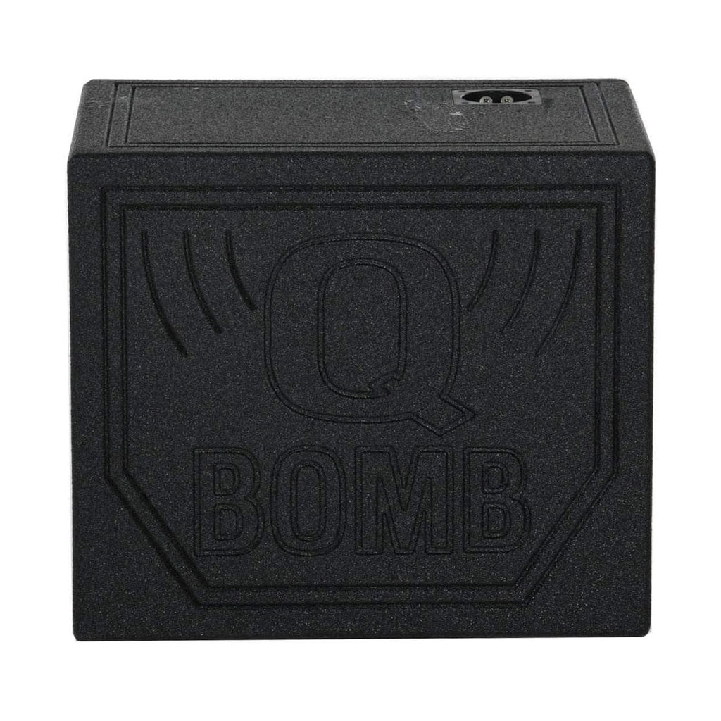 Rockville RQB10HP Single 10" Horn Ported Subwoofer Enclosure, 2.01 Cu Ft, 30 Hz Tuning, Bed Liner Finish, Spring-Loaded Terminals, for Car Audio Enthusiasts