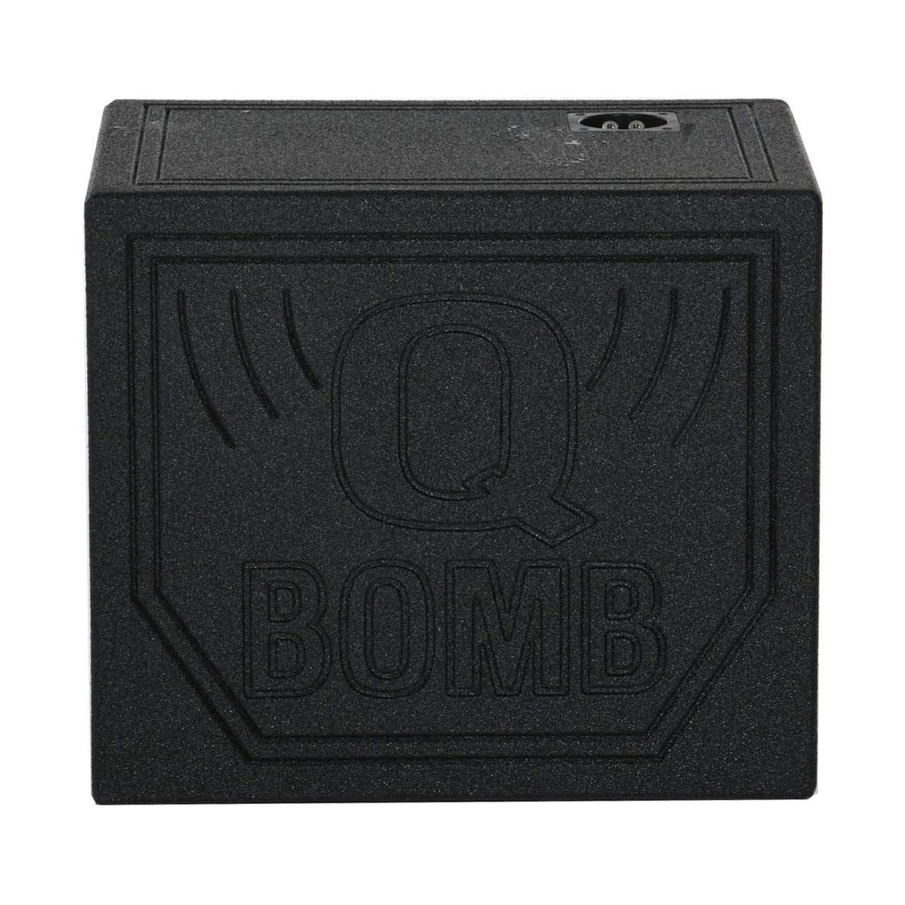 Rockville RQB10HP Single 10" Horn Ported Subwoofer Enclosure, 2.01 Cu Ft, 30 Hz Tuning, Bed Liner Finish, Spring-Loaded Terminals, for Car Audio Enthusiasts