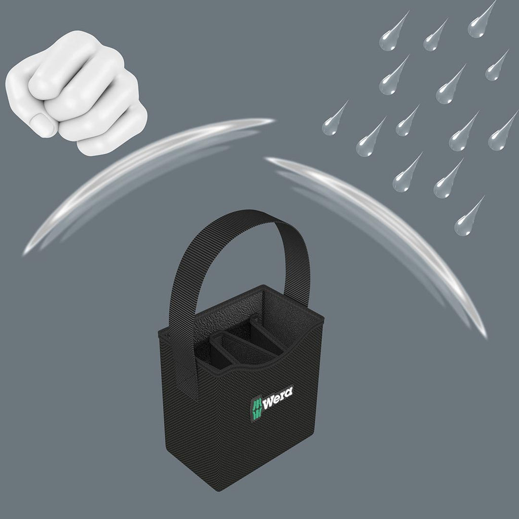 Wera 2GO – 4 Tool Quiver with Adjustable Partitions