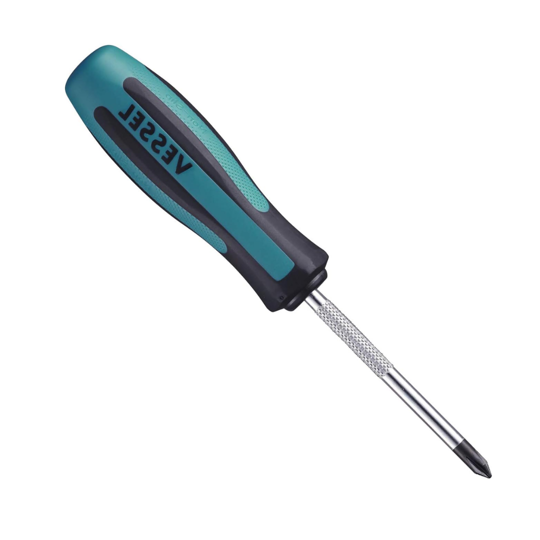 Vessel 900P175 Megadora JAWSFIT Screwdriver – JIS Cross Point +1 x 75mm