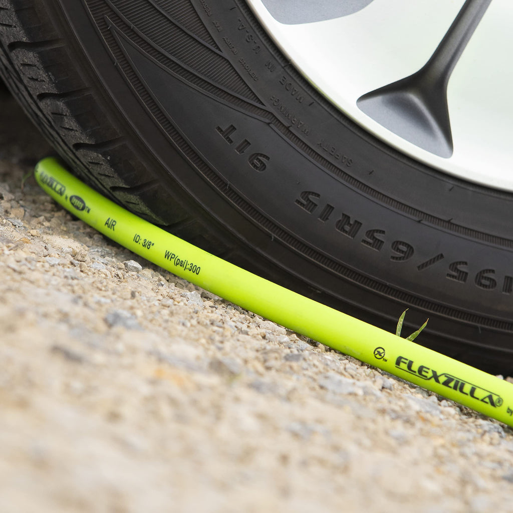Flexzilla Pro Air Hose, Bulk Plastic Spool, 1/4 in. x 250 ft, Heavy Duty, Lightweight, Hybrid, ZillaGreen - HFZ14250YW