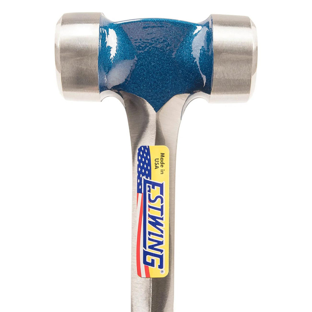 Estwing Lineman's Hammer - 40 oz Electrical Utility Tool with Smooth Face & Shock Reduction Grip - E3-40L , Blue
