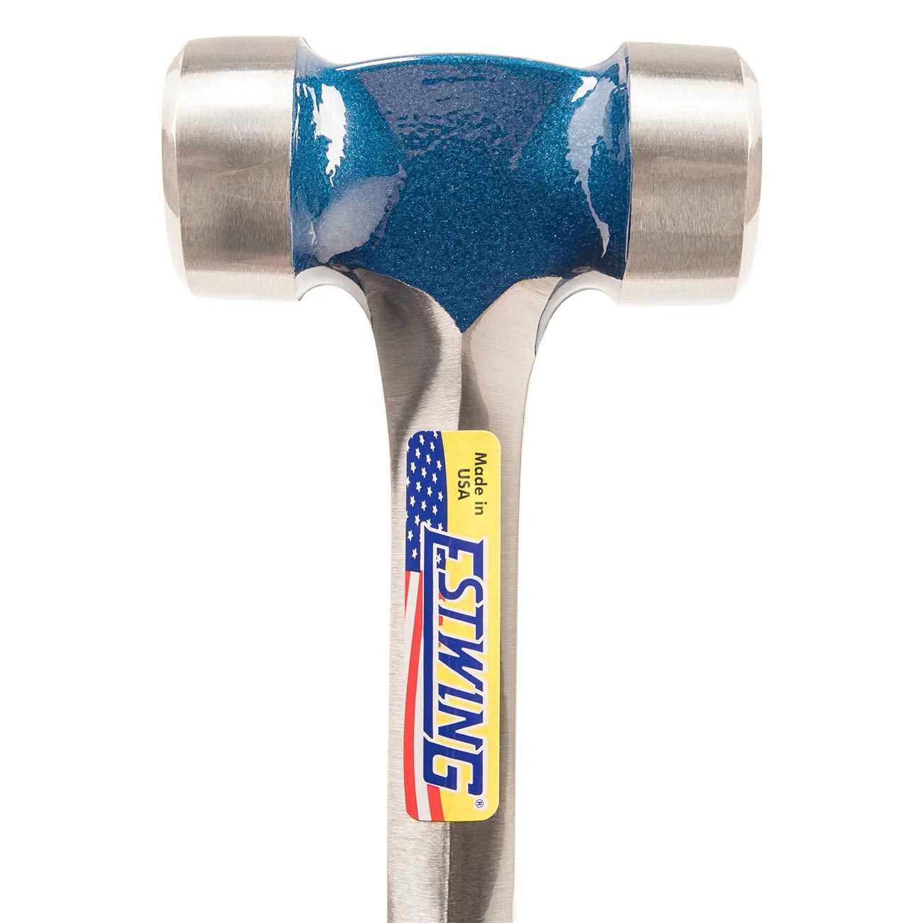 Estwing Lineman's Hammer - 40 oz Electrical Utility Tool with Smooth Face & Shock Reduction Grip - E3-40L , Blue