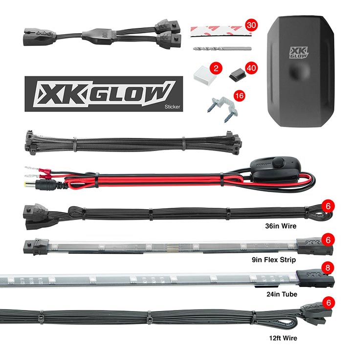 XKGLOW KS-CAR-ADVANCE LED Light Strips & Kit