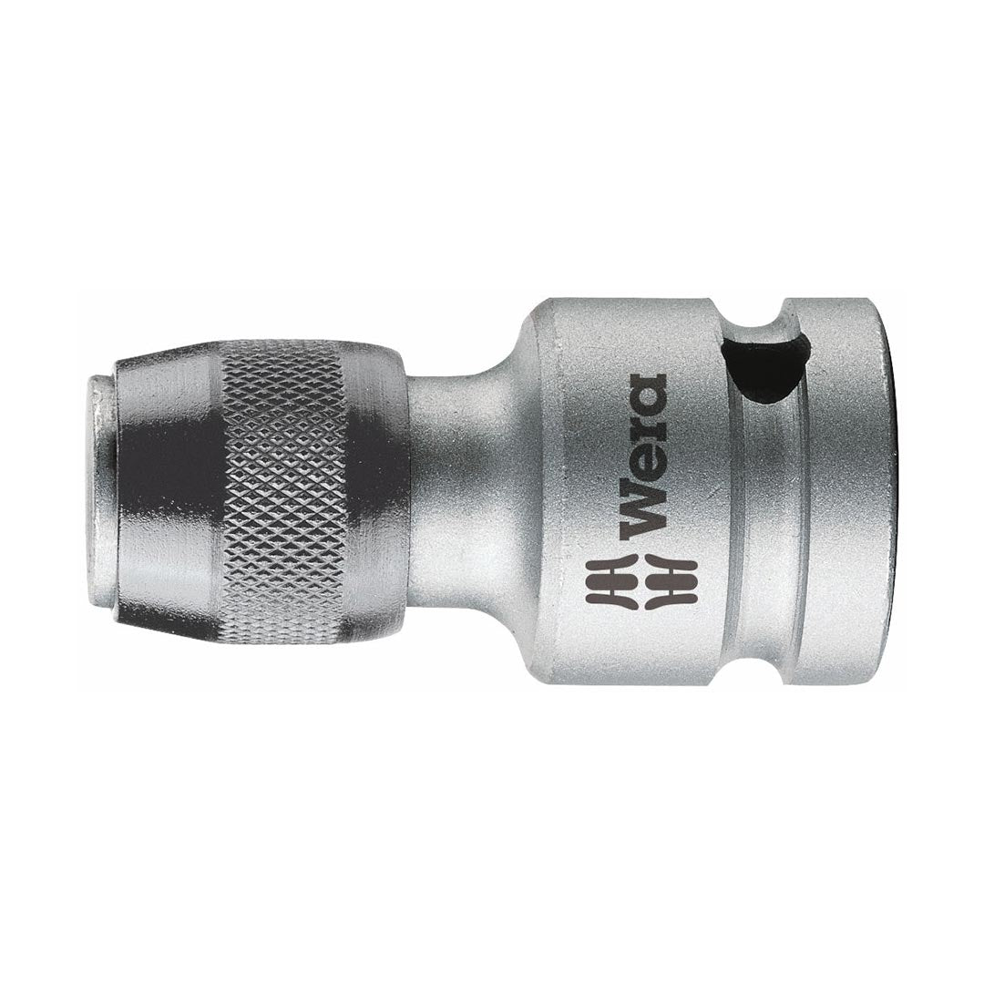 Wera Female Square 784 B/1 Quick-Release Chuck, Adaptor 1/4" x 3/8" Drive,5042755001