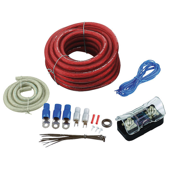 Bullz Audio BGE4RB 4 Gauge Amplifier Wiring Kit 2000W Complete Amp Install Kit