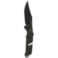 SOG Trident at Ambidextrous Professional Straight Folding Knife | Heat-Treated CRYO D2 3.75" Stainless Steel Blade, Olive Drab