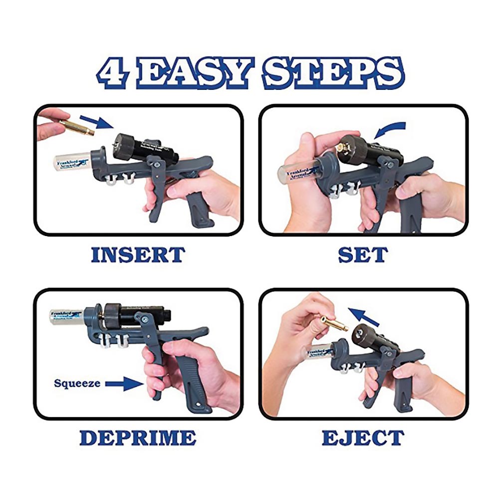 Frankford Arsenal Platinum Series Hand Deprimer Tool for Standard Primer Removal for Reloading – 909283
