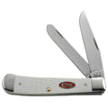 Case WR XX Pocket Knife Sparxx White Jigged Synthetic Trapper Item #60182 - (6254 SS)