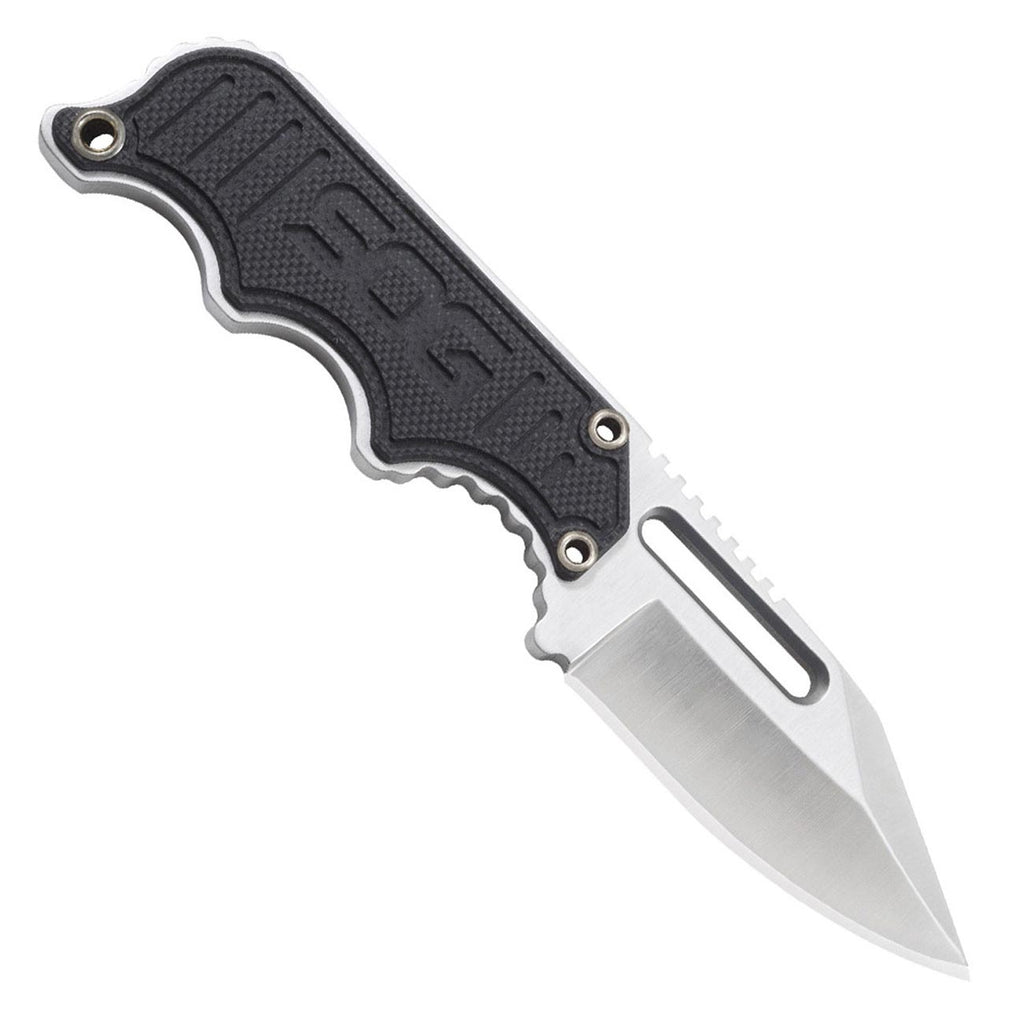SOG Instinct Mini Small Fixed Blade Knife- 8.75 Inch x 1 Inch x 4 Inch Full Tang Adjustable Clip Belt or Boot Knife with Tactical Knife Sheath and Neck Knife Lanyard (NB1002-CP)