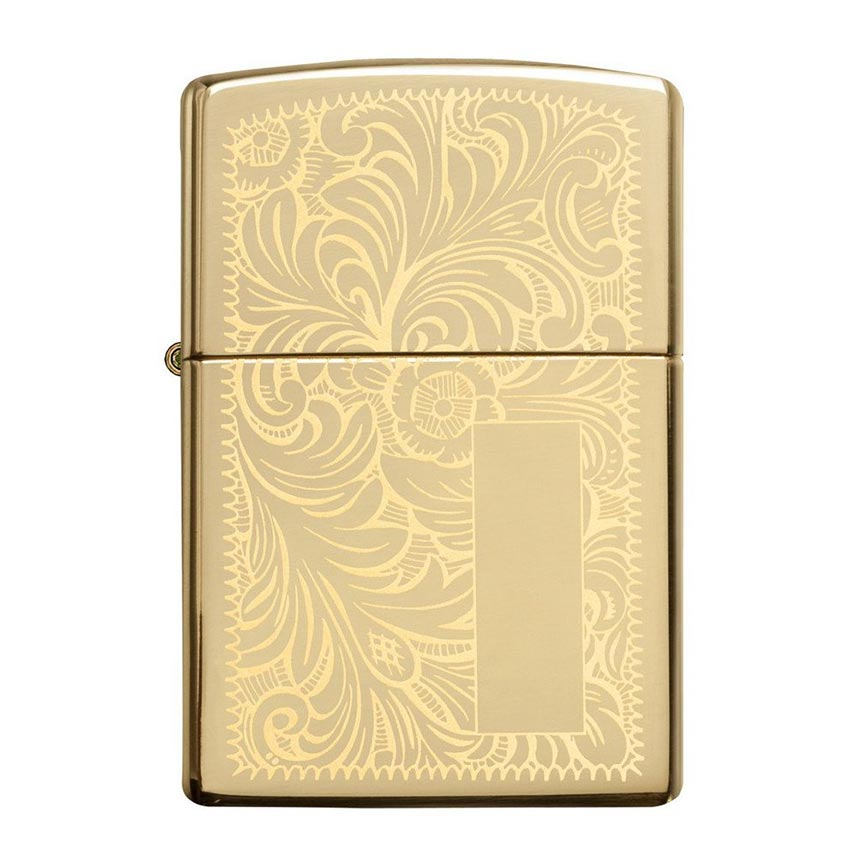 Zippo Lighter High Polish Brass Venetian